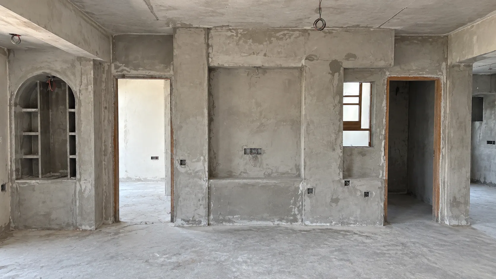 Bare Shell Room Before Interior Design